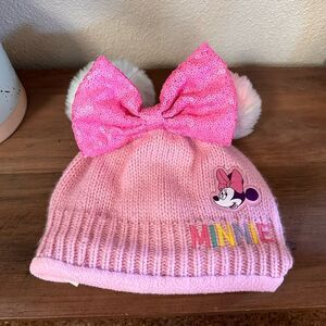 Disney Minnie Mouse Pink w/ Bow & Pompoms